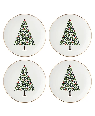 Kate Spade Evergreen 4-Piece Accent Plates