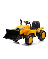 Streamdale Furniture 12V Ride-On Tractor with Front Loader and Remote Control