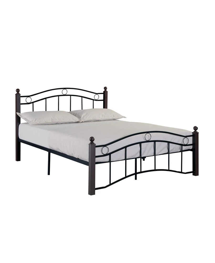 Simplie Fun Full Size Metal Bed Frame With Headboard And Footboard