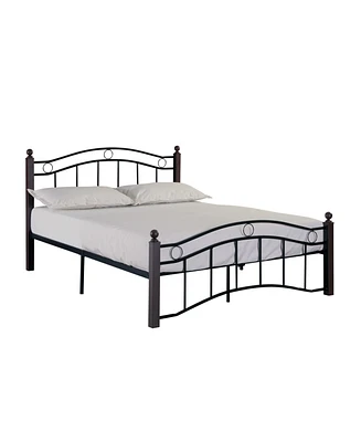 Simplie Fun Full Size Metal Bed Frame With Headboard And Footboard