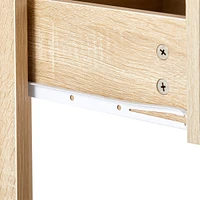 Rattan End Table With Drawer, Modern Nightstand, Side Table For Living Roon, Bedroom, Natural