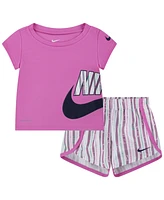 Nike Baby Girls Dri-fit Happy Camper Short Set