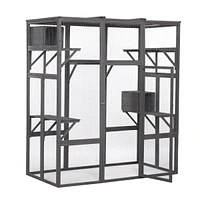 Streamdale Furniture Extra Large Cat Cage - Gray