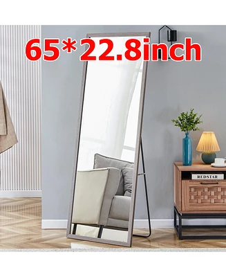 Streamdale Furniture Eco-Friendly Solid Wood Wall Mirror with Easy Assembly