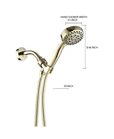 Streamdale Furniture Handheld Shower Head With Hose High Pressure Shower Heads, Gold