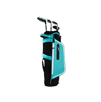 Slickblue Junior Complete Golf Club Set for Kids with Rain Hood Right Hand Children Age 8-10 Years Old