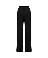 Nocturne Women's Mother of Pearl Beaded Knit Pants