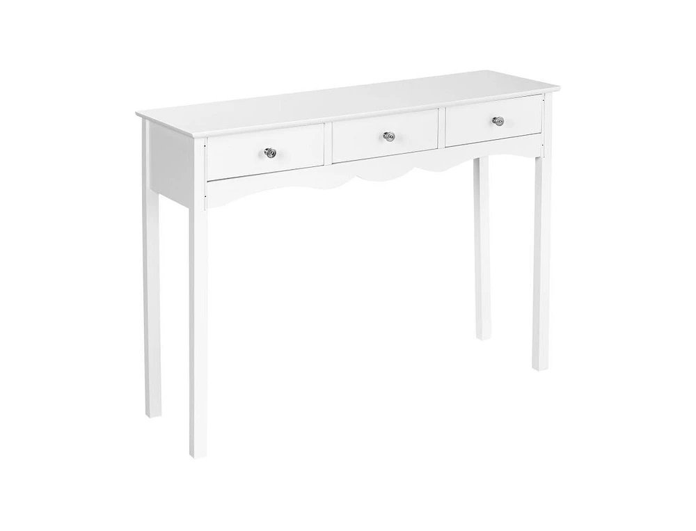 Slickblue 3-Drawers Hall Console Table for Entryway