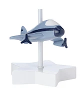 Bedtime Originals Little Aviator Hand-Painted Airplane Lamp with Shade & Bulb