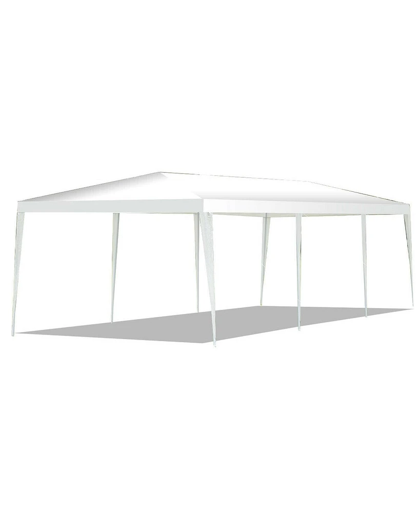 Slickblue 10 x 30 Feet Gazebo Canopy Tent with Connection Stakes and Wind Ropes