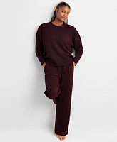 State of Day Women's Indulge & Rest Sweater Loungewear Set, Created for Macy's