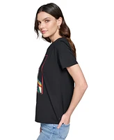 Karl Lagerfeld Paris Women's Eiffel Tower Graphic T-Shirt