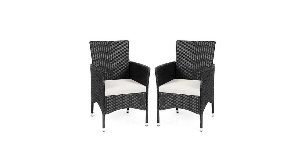 Slickblue 2 pcs Dining Chairs Set with Cushion Covers