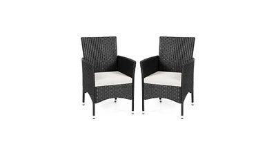 Slickblue 2 pcs Dining Chairs Set with Cushion Covers