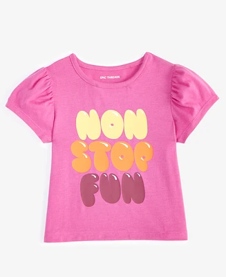 Epic Threads Toddler Girls Non Stop Fun Puff-Sleeve Top, Created for Macy's