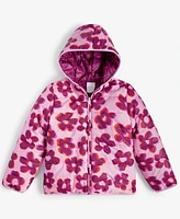 Epic Threads Girls Blurred Floral Reversible Hooded Puffer Jacket, Created for Macy's