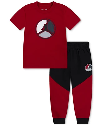 Jordan Little Boys Jumpman T-Shirt & Flight Pants, 2 Piece Set