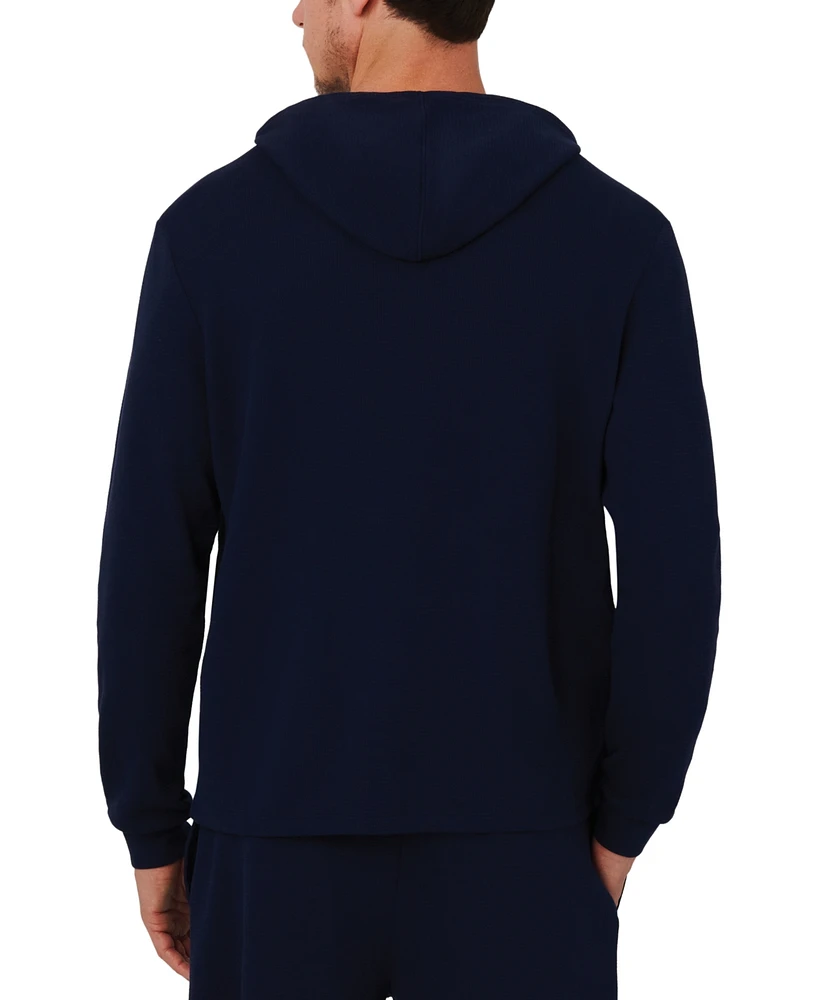 Lacoste Men's Thermal Sleep Waffle Hoodie