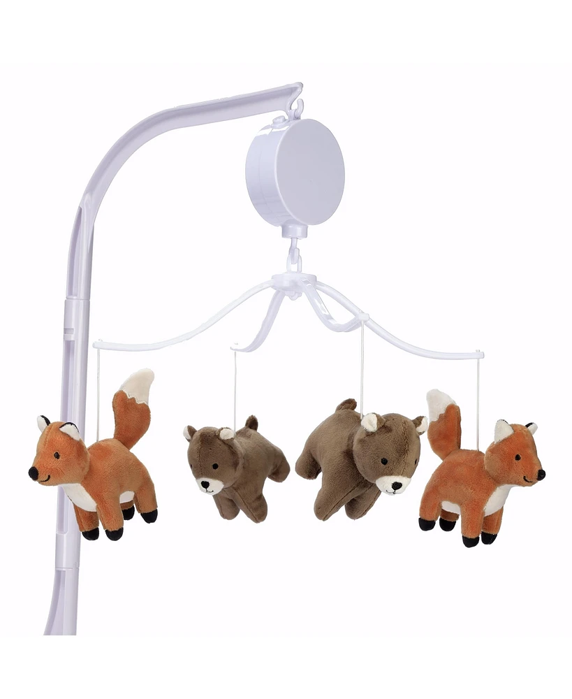 Bedtime Originals Sleepytime Bear & Fox Musical Baby Crib Mobile Soother Toy