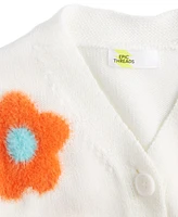 Epic Threads Toddler Girls Groovy Floral Cardigan, Created for Macy's