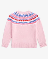 Epic Threads Toddler Girls Fair Isle Crewneck Sweater, Created for Macy's