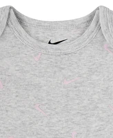 Nike Baby Boys or Girls Essentials Bodysuits, Pack of 3