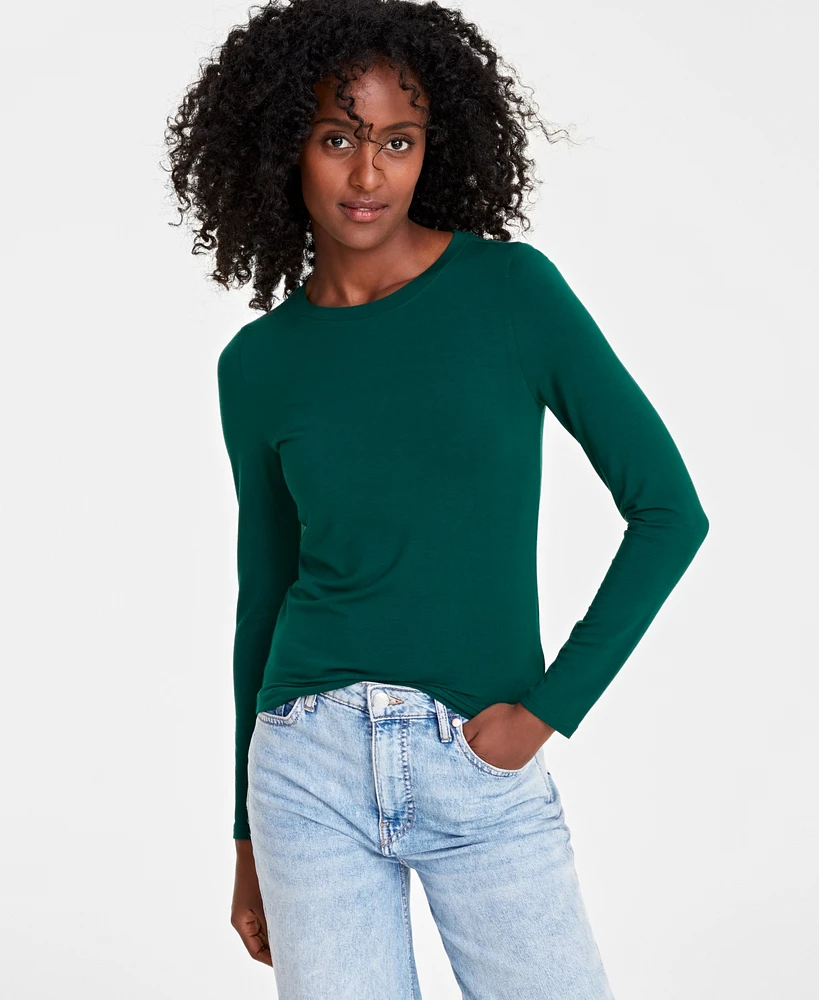 On 34th Women's Modal Crewneck Top, Created for Macy's