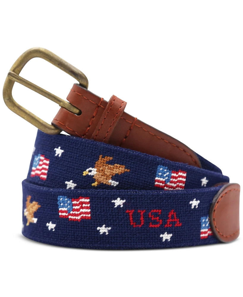 Smathers & Branson Men's Americana Pattern Belt