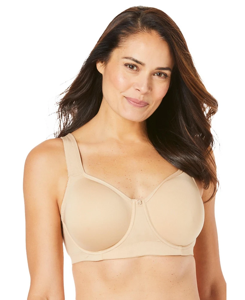 Comfort Choice Plus Size Underwire Microfiber T-Shirt Bra