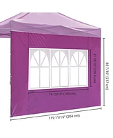 Instahibit Privacy Window Sidewall UV30+ 1080D Fits 10x10ft Canopy 2 Pieces