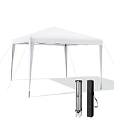 Slickblue 10 x 10 Feet Outdoor Pop-up Patio Canopy for Beach and Camp