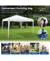 Slickblue 10 x 10 Feet Outdoor Pop-up Patio Canopy for Beach and Camp