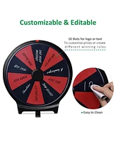 WinSpin 10" Double Sided Prize Wheel 10 Slots Spinning Game Dry Erase Carnival