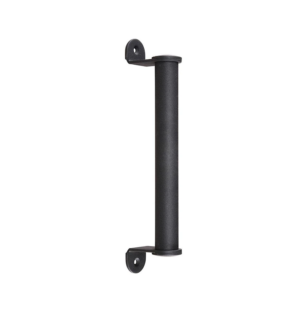 Yescom 10" Sliding Barn Door Cylindrical Handle Heavy Duty Cast Iron Pull Gate Shed Matte Black