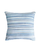 Anaya Home Blue Yacht Stripe 20x20 Indoor Outdoor Pillow