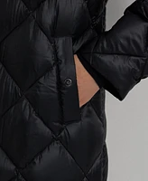 Lauren Ralph Women's Maxi Diamond Quilted Puffer Coat