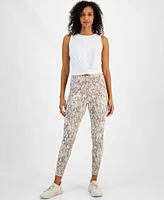 Id Ideology Women's Animal-Print 7/8 Leggings, Created for Macy's