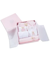Little Me Baby Girls Bear Cotton Gift Box Set