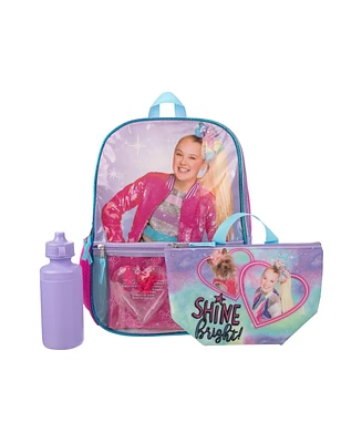 Jojo Siwa Music Pink Blue and Purple 5-Piece Backpack Set