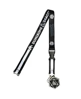 Dungeons and Dragons Lanyard with Black Keychain