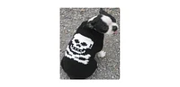Chilly Dog Xxl Black Skull Dog Sweater