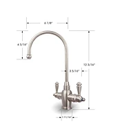 Apec Water Systems Arlington Hot and Cold Water Reverse Osmosis Faucet - Brushed Nickel, Lead-Free