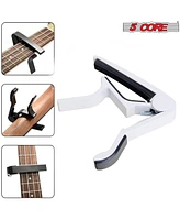5 Core Capo Acoustic Electric Guitar 6 String Kapo Quick And Easy Adjustment Classic Clip For Banjo Mandolin Or Ukulele Capotraste Para Guitarra