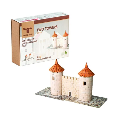 Wise Elk Mini Bricks Construction Set - Two Towers - Assorted Pre