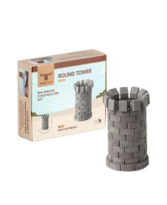 Wise Elk Mini Bricks Construction Set - Round Tower - Assorted Pre