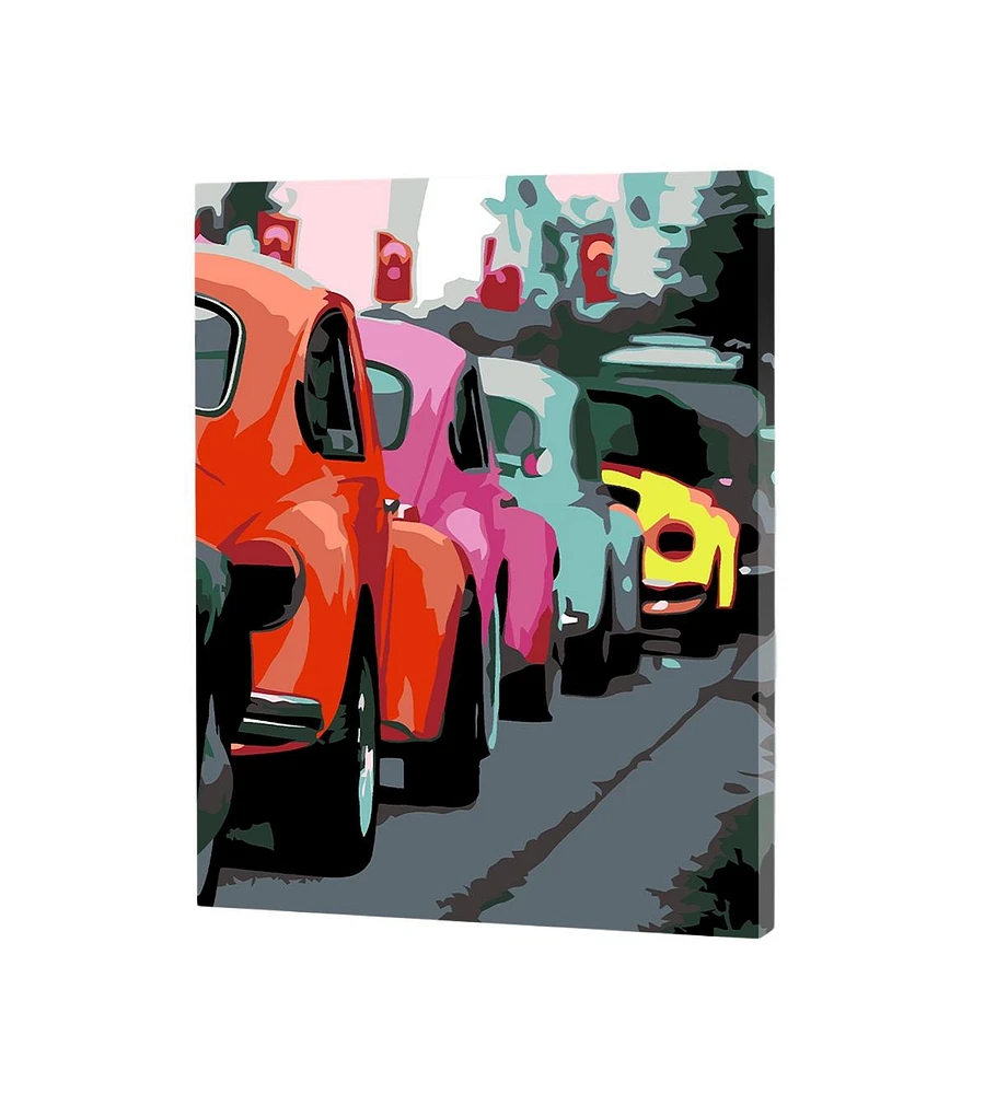 Artwille Paint by Number Kit Bright Retro Car - Assorted Pre