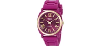 Tko Women's Purple Milano Iii Analog Display Quartz Watch with Flexible Rubber Band