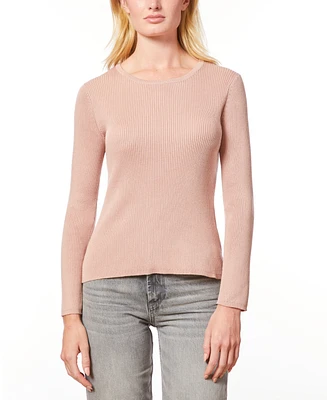 Melissa Paige Women's Ribbed Scoop-Neck Sweater