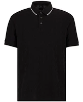 A|X Armani Exchange Men's Regular-Fit Tipped Logo Polo Shirt