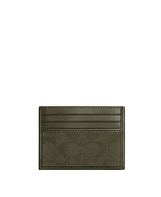 Coach Refined In Signature Canvas Jacquard Card Case